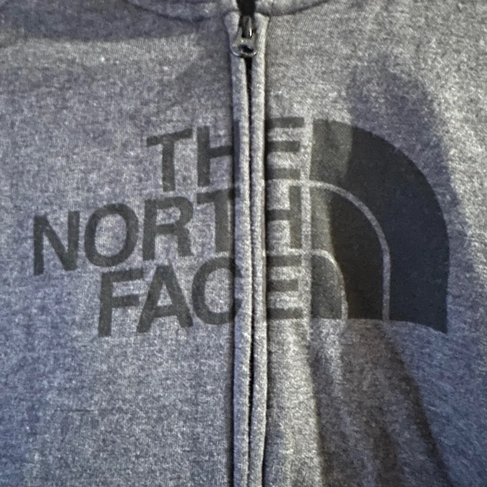 The North Face Womens Half Dome Full Zip Hoodie Charcoal Grey Heather Medium - Picture 2 of 5